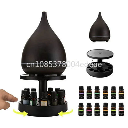 Rotating Diffuser Display with Essential Oil Storage