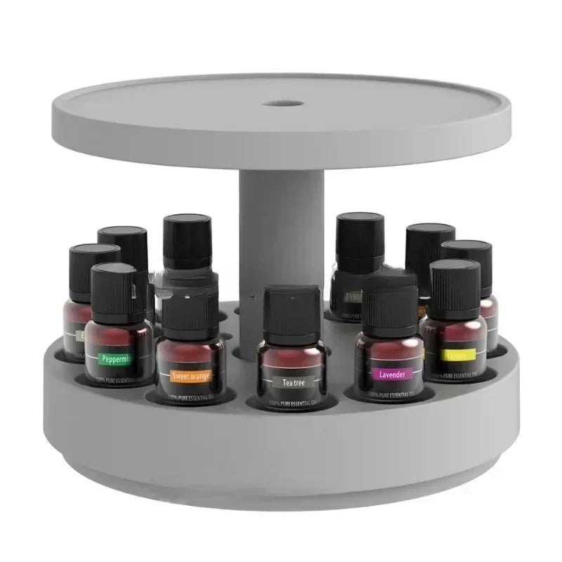 Rotating Diffuser Display with Essential Oil Storage